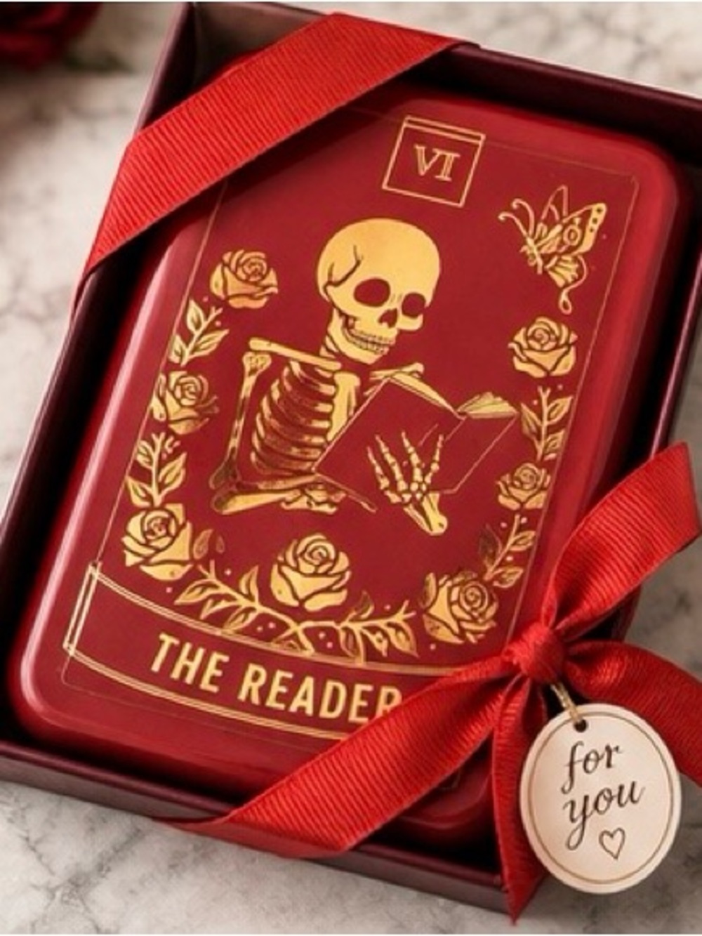 The Reader Red Tin Gift Set